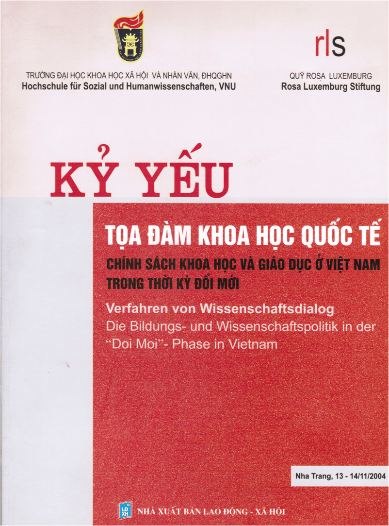 KỶ YẾU TỌA ĐÀM: CHÍNH SÁCH KHOA HỌC VÀ GIÁO DỤC Ở VIỆT NAM TRONG THỜI KỲ ĐỔI MỚI.